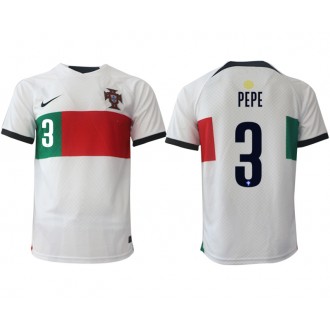 Portugal Pepe #3 Bortatröja VM 2022 Korta ärmar